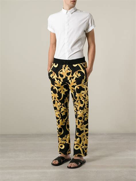 versace joggers black|Versace track pants.